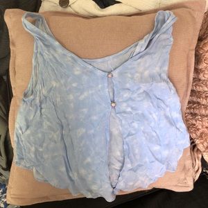 Light baby blue addie tank top